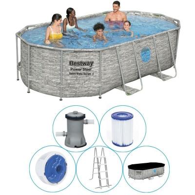 BESTWAY  Ensemble de piscine Power Steel 427x250x100 cm