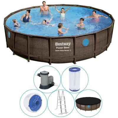 BESTWAY  Ensemble de piscine Power Steel 549x122 cm