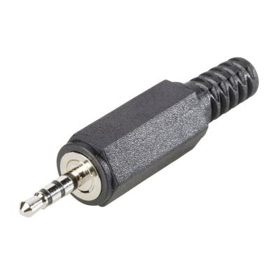 BKL ELECTRONIC Jack 2.5 mm m&acirc;le, droit 1107020 Nombre de p&ocirc;les (num): 4 st&eacute;r&eacute;o noir