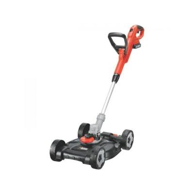 BLACK & DECKER Tondeuse a Gazon Outil 3en1 sur batterie 18V 28cm de coupe BLACK DECKER STC1820CM Grande 
