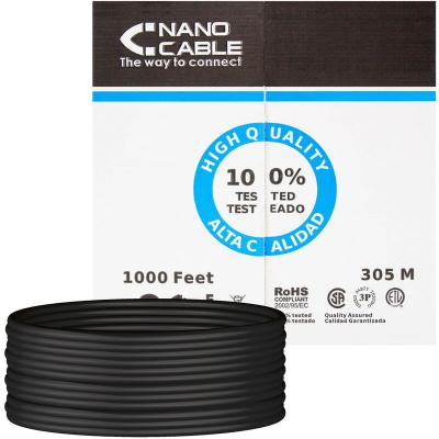 C&acirc;ble R&eacute;seau Rigide UTP 5&egrave;me Cat&eacute;gorie 10.20.0304-EXT-BK 305 m Noir