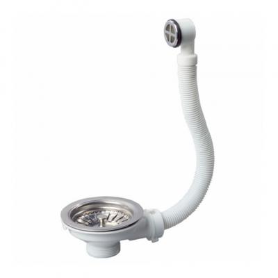 WIRQUIN Bonde &oslash; 90 mm panier inox avec trop-plein 