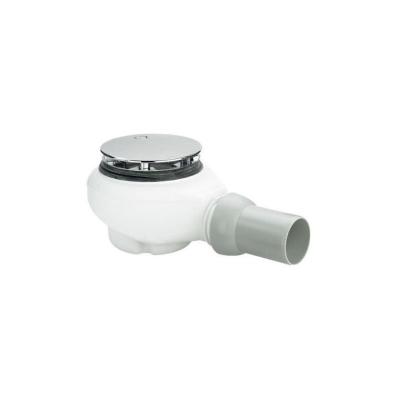 VILLEROY & BOCH Bonde douche compacte Tempoplex Plus 90mm avec cache chrom&eacute;