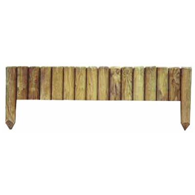 FOREST STYLE Bordure A Planter - Pin&egrave;de Bois Naturel, H.35 X L.112 Cm