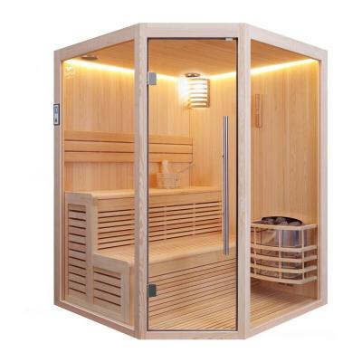 SAUNA HAMMAM FR Boreal Sauna - Sauna d'angle Boreal&reg; Baltik 160 - 3/4 places - 160x160x210 cm