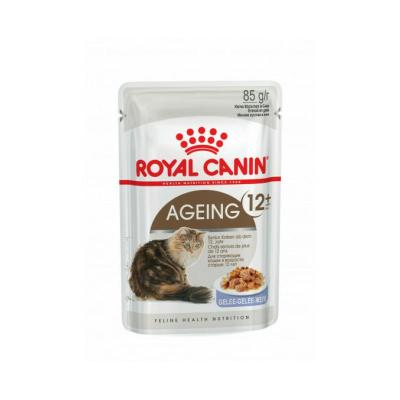 ROYAL CANIN Aliment chat AGEING12+ BOUCHEES EN GELEE CHAT SENIOR PLUS DE 12 ANS