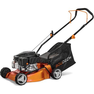 BOUDECH Tondeuse pouss&eacute;e avec moteur &agrave; essence 127cc 2kw ohv 4 temps largeur de coupe 400mm