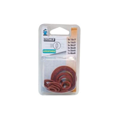 BOUTTE Joint fibre pour filetage femelle - assortiment - lot de 19