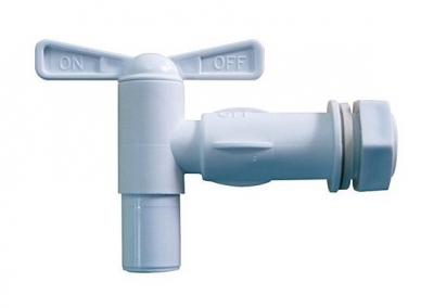 BOUTTE Robinet de cuve quart de tour 20x27 en plastique Blanc