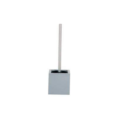 MSV  - Brosse Wc avec support mdf & Inox Argent - Argent