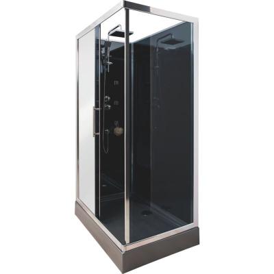 ONDEE  - zen - Cabine de douche - 6 buses hydromassante - delline - 80X120 - Noire