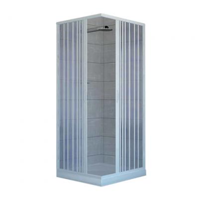 IDRALITE  - Parois cabine de douche en pvc h 185 cm mod. Acquario 70x70 ouverture centrale