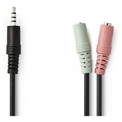 NEDIS  C&acirc;ble audio de casque m&acirc;le de 3,5 mm &ndash; 2 x 3
