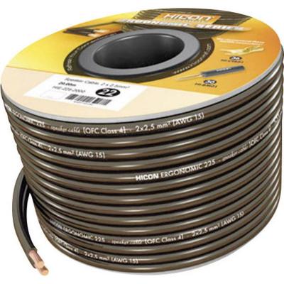 HICON C&acirc;ble haut-parleur Ergonomic  HIE-215-3000 2 x 1.50 mm&sup2; noir 30 m