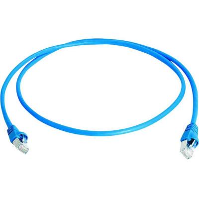 C&acirc;ble de raccordement r&eacute;seau informatique RJ45 L00006A0048 CAT 6a S/FTP bleu 50.00 m