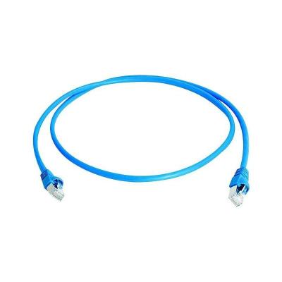 TELEGARTNER C&acirc;ble de raccordement r&eacute;seau informatique RJ45 L00006A0047 CAT 6a S/FTP bleu 25.00 m