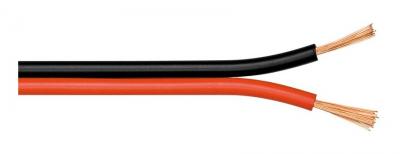 WENTRONIC Goobay 56707 C&acirc;ble de Haut-Parleur Rouge/Noir CCA, 100m Longueur de C&acirc;ble