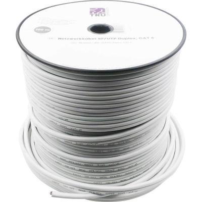 TRU COMPONENTS C&acirc;ble r&eacute;seau CAT 6 SF/UTP CAT 6/CCA 1567362 8 x 2 x 0.196 mm&sup2; blanc 100 m