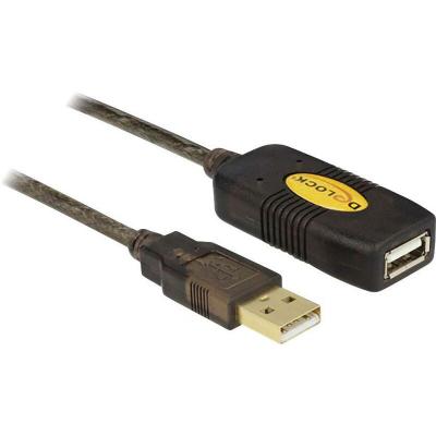 DELOCK  30m, USB2.0 - USB2.0 - C&acirc;ble USB (USB2.0 - USB2.0, 2.0, USB A, USB A) noir