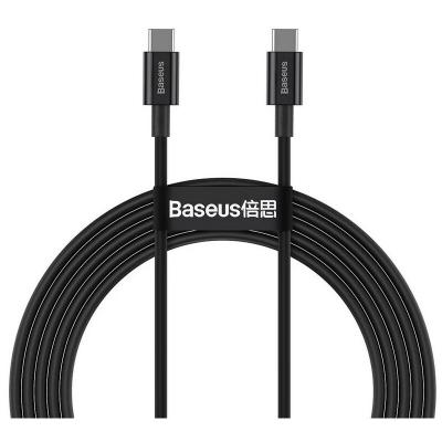 BASEUS C&acirc;bles CATYS-B01 Type-C vers Type-C 100W 1m Noir