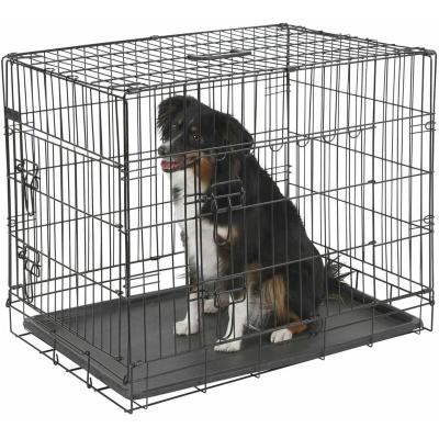 KERBL  Cage de Transport avec 2 Portes pour Chien Noir 76 x 54 x 64 cm