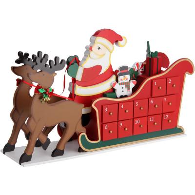 SPIELWERK&REG; Calendrier de l'avent tra&icirc;neau du P&egrave;re No&euml;l &agrave; remplir