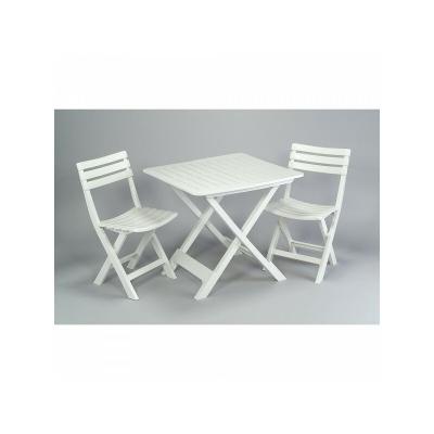 GENERIQUE Ensemble table et chaises Camping - Pour 2 personnes - Blanc