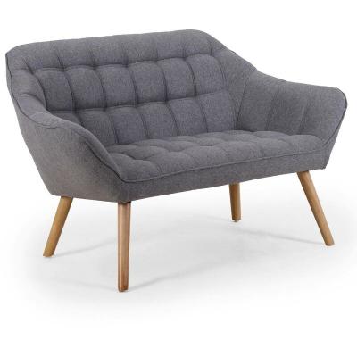 COTECOSY Menzzo Zentao Canap&eacute; 2 Places scandinave, Tissu, Gris Clair, 83