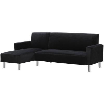 HABITAT ET JARDIN canap&eacute; d'angle tissu r&eacute;versible rio - 4 places - gris anthracite 