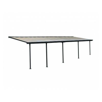 HTTPS: OUTIROR.COM IMG P 9 5 2 2 9522.JPG Toit-terrasse alu & polycarbonate - Feria 39 - gris 