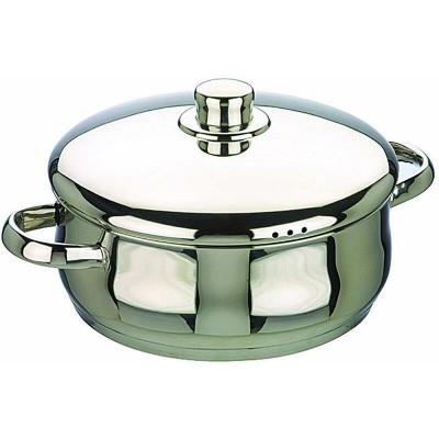 IBILI  662020 Oslo Faitout Bomb&eacute; avec couvercle Inox 20 cm