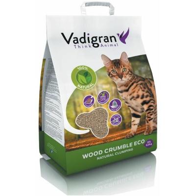 VADIGRAN  Litiere Wood Crumble - 20 L - Pour chats