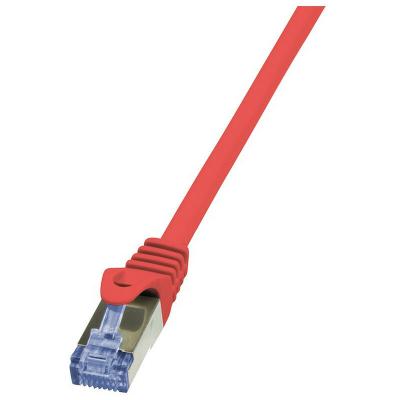 LogiLink PrimeLine C&acirc;ble r&eacute;seau Cat6A S/FTP AWG26 PIMF LSZH 0,50 m Rouge