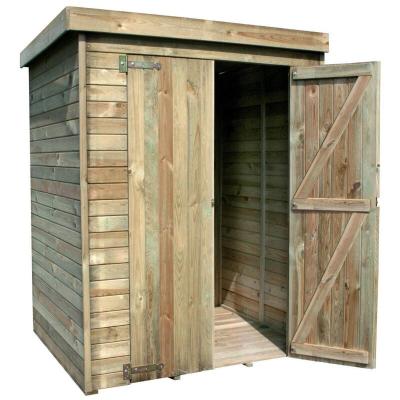 CERLAND Forest Style - Armoire de jardin en bois trait&eacute; 2 m&sup2; - Th&eacute;ofil