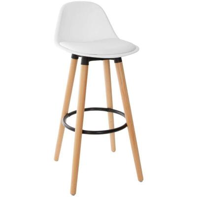 Tabouret Bar Blanc Maxon - Atmosphera cr&eacute;ateur d'int&eacute;rieur - Blanc