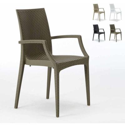 GRAND SOLEIL  Grandsoleil Green Boheme Greenpol Fauteuil empilable Blanc 53,5 x 57 x 89 cm