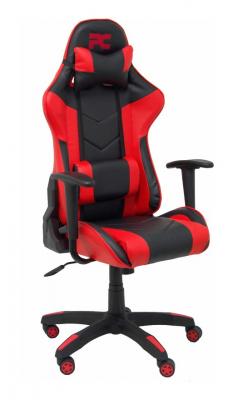PIQUERAS Y CRESPO  Fauteuil gamer ATALAYA simili cuir noir et rouge