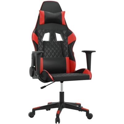 VIDAXL  - Chaise de jeu de massage Noir et rouge Similicuir