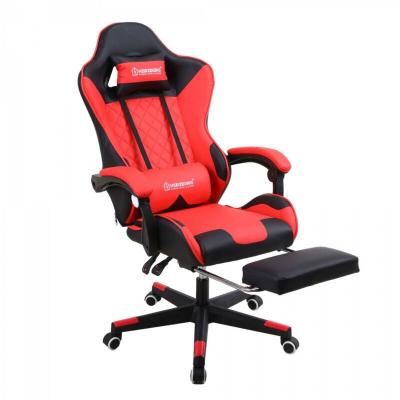 HERZBERG Chaise ergonomique de jeu ou de bureau  Rouge