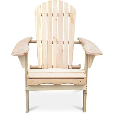 ICONIK INTERIOR  Chaise de jardin Adirondack - Bois naturel clair