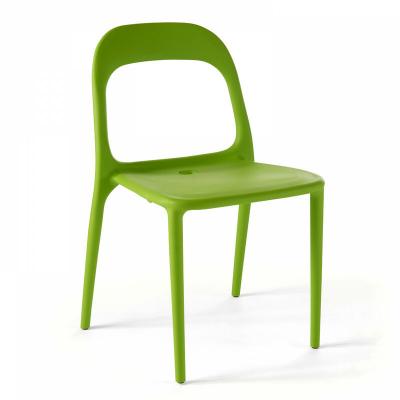 OVIALA Chaise en plastique de jardin vert -  