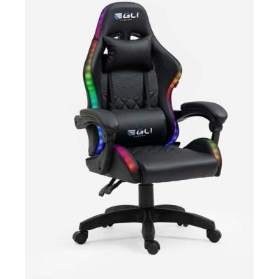 EGLI Chaise gaming ergonomique pour enfants led rgb the horde junior 