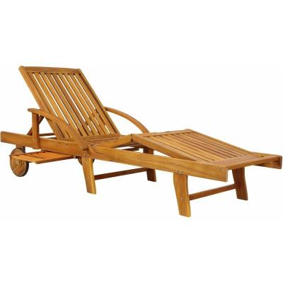 CASARIA Transat de jardin Tami Sun 200cm en bois d'acacia