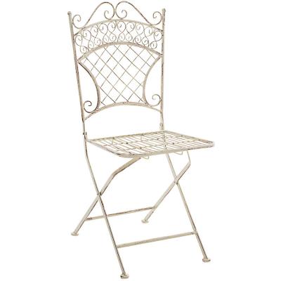 OVEGNA Chaise de jardin adelar , cr&egrave;me antique 