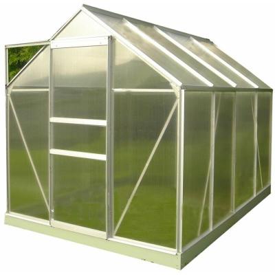 CHALET & JARDIN Serre polycarbonate Diamant grise 2.30 m&sup2; + base - Ch&acirc;let-Jardin