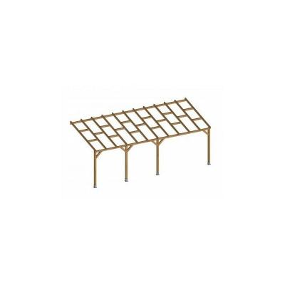 CHALET & JARDIN CHALET & JARDIN Pergola bois sans toit 3x68m 