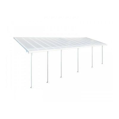HTTPS: OUTIROR.COM IMG P 9 2 6 1 9261.JPG Toit-terrasse alu & polycarbonate Feria 38 - blanc 