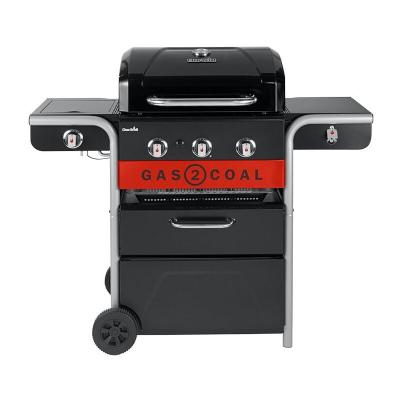 CHAR BROIL Barbecue &agrave; gaz et &agrave; charbon Gas2Coal Char-broil 2.0 3B - Noir