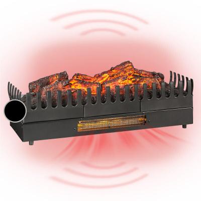 KLARSTEIN Kamini FXL Insert de chemin&eacute;e &eacute;lectrique , chauffage 1000 / 2000W , &eacute;clairage LED 2W , noir 