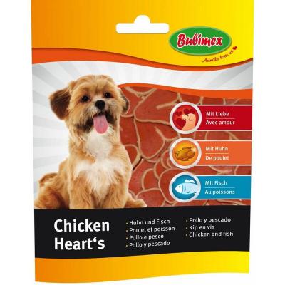 BUBIMEX  Friandise molle en forme de coeur au poulet et poisson - 100g